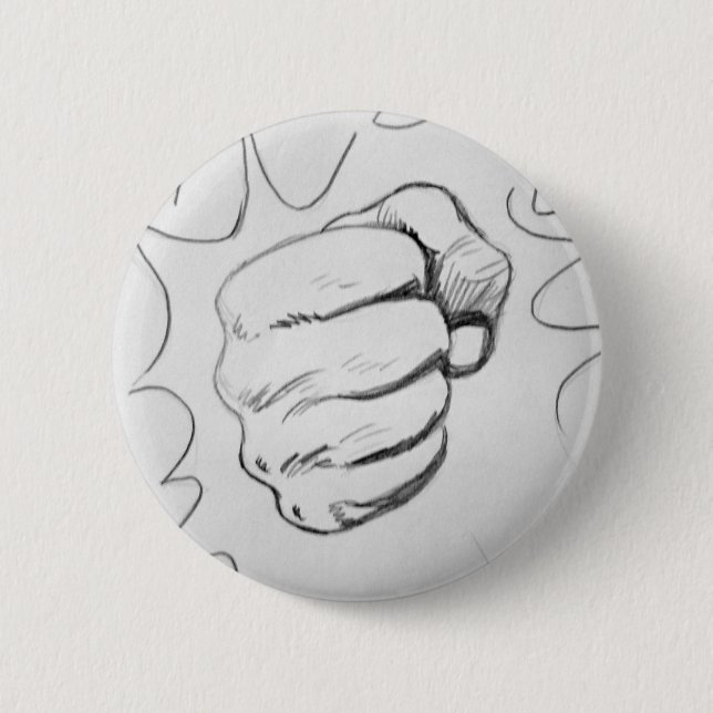 Badge Rond 5 Cm Croquis au crayon Pop Art Smash (Devant)