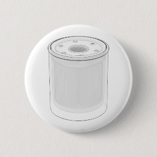 Badge Rond 5 Cm Croquis de filtre à huile automobile