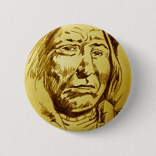 Badge Rond 5 Cm Croquis en chef indien