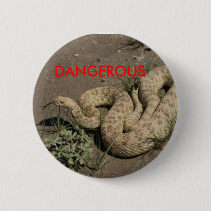 Badge Rond 5 Cm Crotale des prairies R6