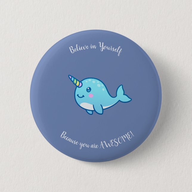 Badge Rond 5 Cm Croyez en vous-même l'insigne (Devant)