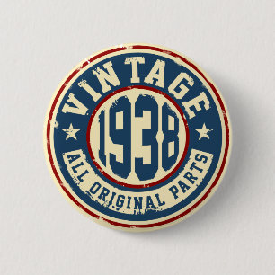 Badge Rond 5 Cm Cru 1938 toutes les pièces d'original