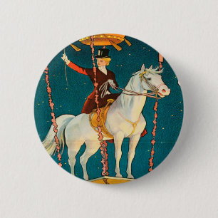 Badge Rond 5 Cm Cru : cirque Barnum et Bailey -