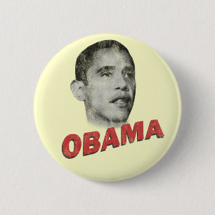 Badge Rond 5 Cm Cru de Barack Obama