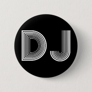 Badge Rond 5 Cm cru DJ