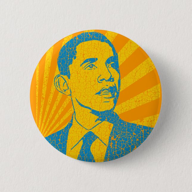 Badge Rond 5 Cm Cru d'Obama (Devant)