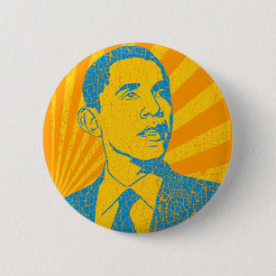Badge Rond 5 Cm Cru d'Obama