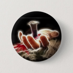 Badge Rond 5 Cm Crucifixion