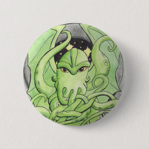 Badge Rond 5 Cm Cthulhu