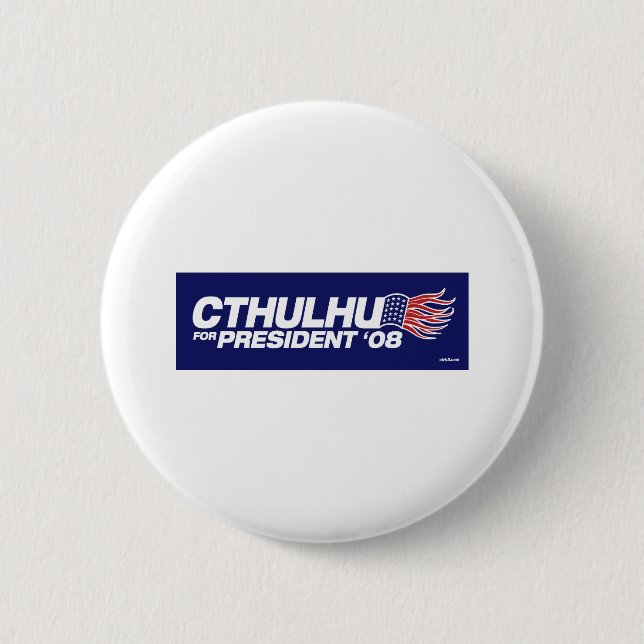 Badge Rond 5 Cm Cthulhu pour le président Button (Devant)