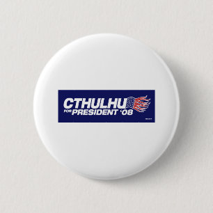 Badge Rond 5 Cm Cthulhu pour le président Button