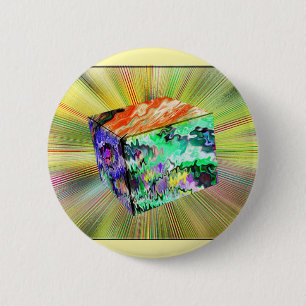 Badge Rond 5 Cm Cube à sucre