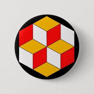 Badge Rond 5 Cm cubes 3d