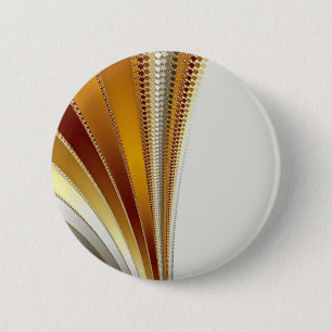 Badge Rond 5 Cm Cuir - Bouton fractal