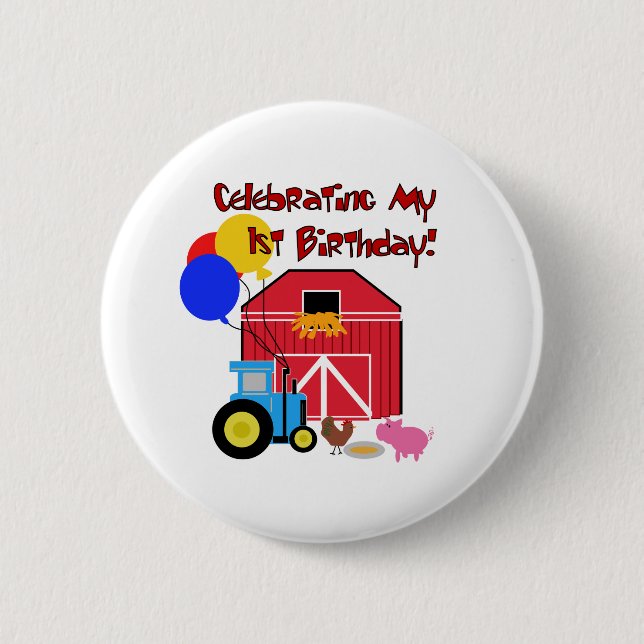 Badge Rond 5 Cm Cultivez le ęr anniversaire (Devant)