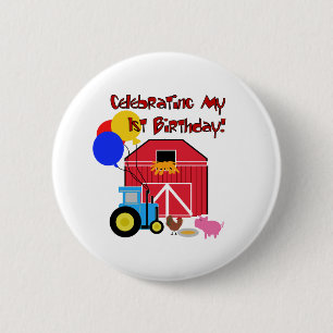 Badge Rond 5 Cm Cultivez le ęr anniversaire