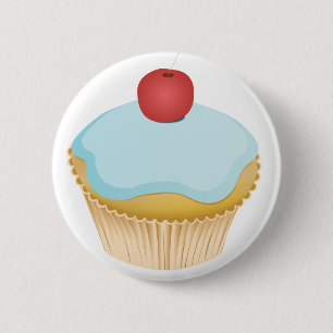Badge Rond 5 Cm Cupcake