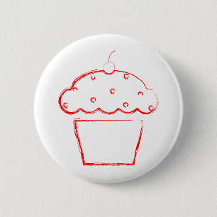 Badge Rond 5 Cm cupcake