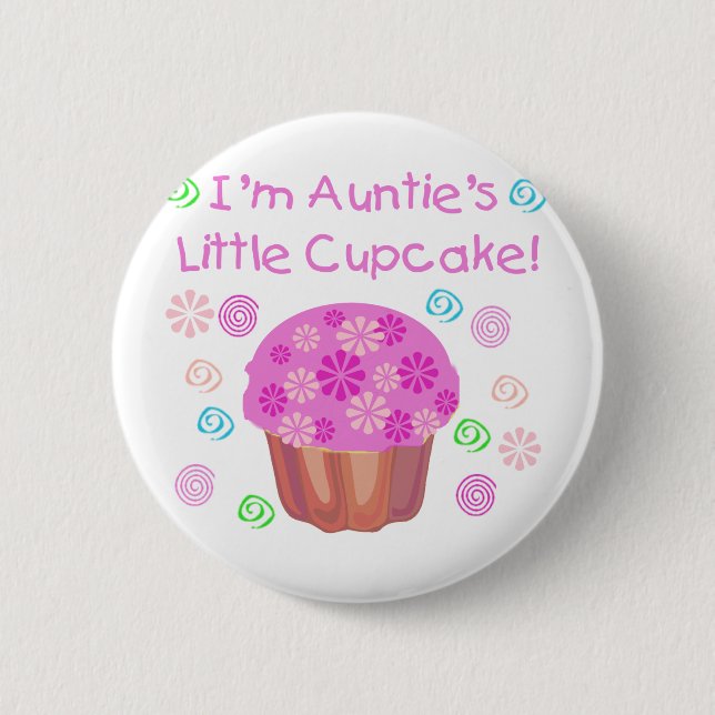 Badge Rond 5 Cm Cupcake de tante (Devant)