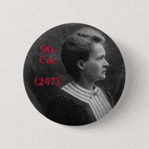 Badge Rond 5 Cm Curium de Marie Curie