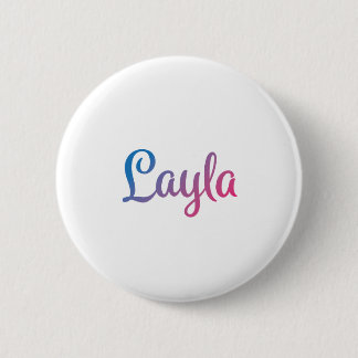 Badge Rond 5 Cm Cursive élégant de Layla
