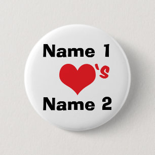 Badge Rond 5 Cm Custom Nous sommes amoureux