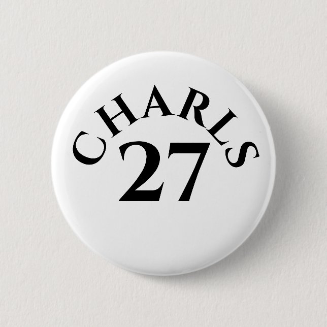 Badge Rond 5 Cm Customized Name and Number (Devant)