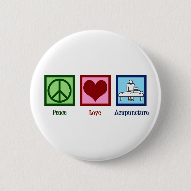 Badge Rond 5 Cm Cute Acupuncture (Devant)