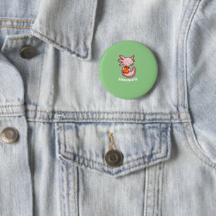 Badge Rond 5 Cm Cute Axolotl Lover Snaxolotl Kawaii