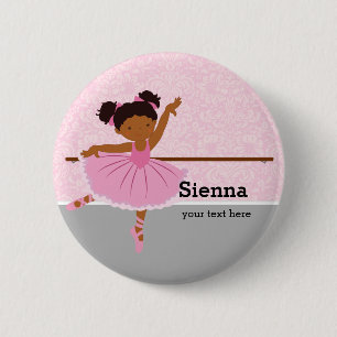 Badge Rond 5 Cm Cute Ballerina