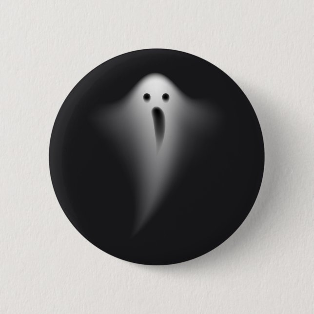 Badge Rond 5 Cm Cute Black Ghost (Devant)
