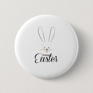 Badge Rond 5 Cm CUTE BUNNY HAPPY PÂQUES FÊTE DE VACANCES À LA mode