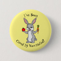 Cute bunny rabbit with vegetables