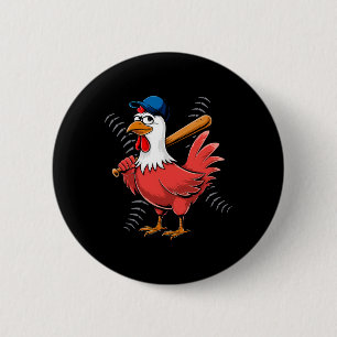 Badge Rond 5 Cm Cute Caoutchouc Poulet Jouer Vendre