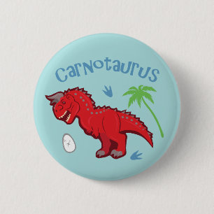Badge Rond 5 Cm Cute Carnotaurus