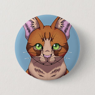 Badge Rond 5 Cm Cute chat