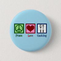 Cute Chef Peace Love Cuisine Ustensiles