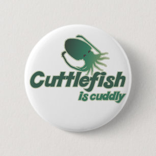 Badge Rond 5 Cm Cute Cuttlefish veut juste se câliner