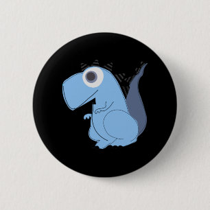 Badge Rond 5 Cm Cute Dinosaur