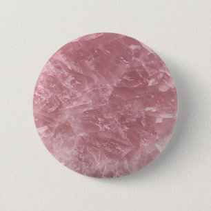 Badge Rond 5 Cm Cute Elegant Bébé tendance rose Quartz Rose Crysta