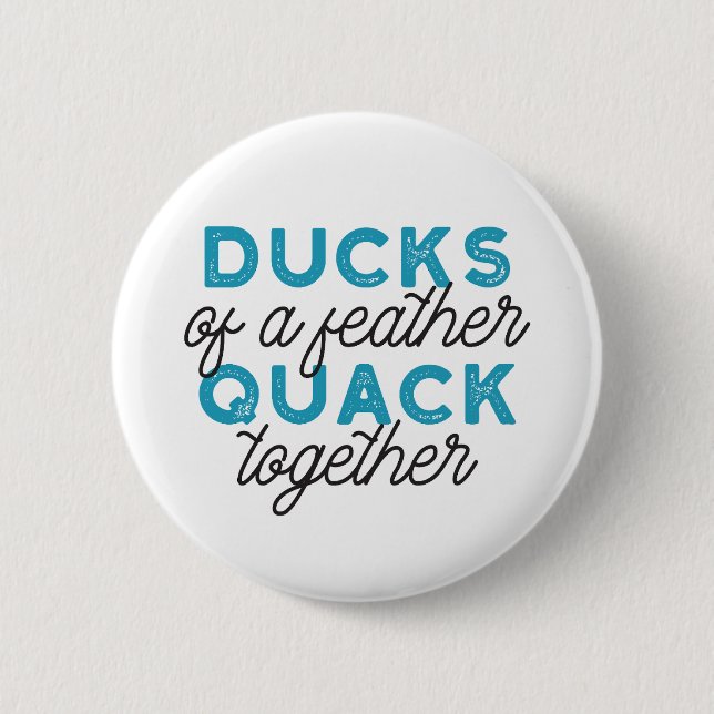 Badge Rond 5 Cm Cute Funny Canards Puns Conception de devis (Devant)