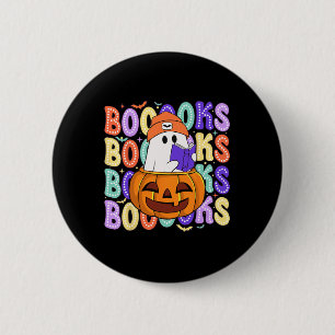 Badge Rond 5 Cm Cute Ghost Teacher Halloween Librairie Lire plus B