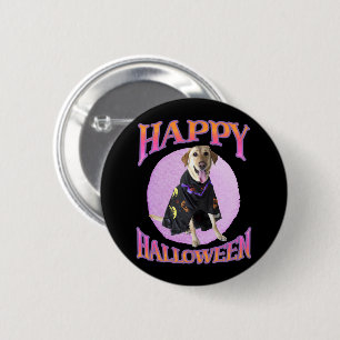 Badge Rond 5 Cm Cute Halloween Labrador