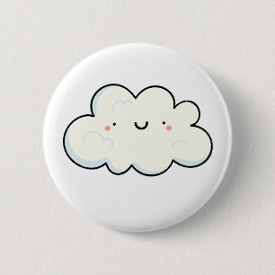Badge Rond 5 Cm Cute Kawaii Cloud