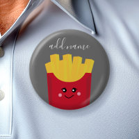 Cute Kawaii Fries françaises avec nom personnalisé