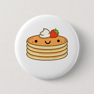 Badge Rond 5 Cm Cute Kawaii Pancakes