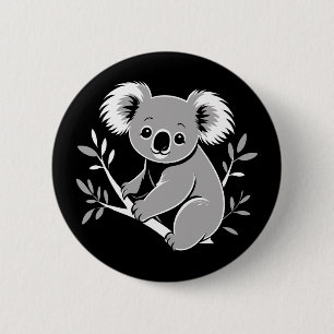 Badge Rond 5 Cm Cute Koala