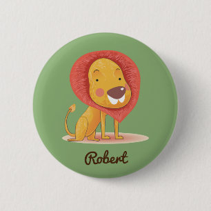 BADGE ROND 5 CM CUTE LION KING AJOUTER VOTRE NOM