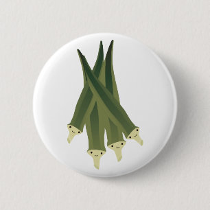 Badge Rond 5 Cm Cute Okra