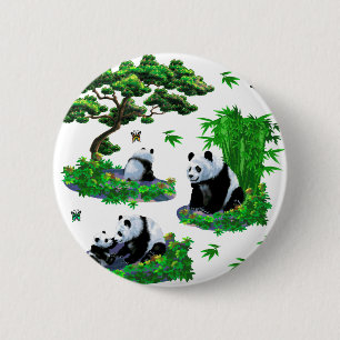 Badge Rond 5 Cm cute panda